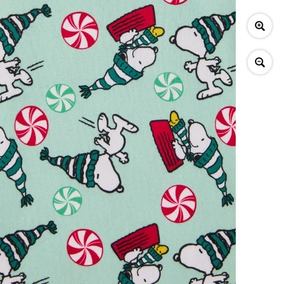 Peanuts Snoopy Unisex Childrens Green 2 PC Pajama Set Size 8 NWT - Picture 7 of 7